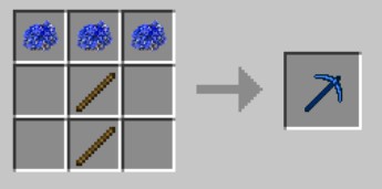 Craft pioche en Azurite