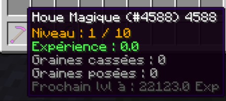 Niveaux de la Houe Magique